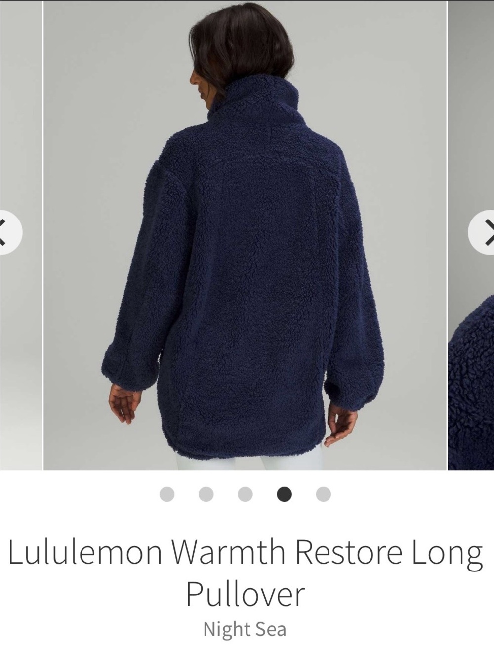 lululemon athletica Night Sea Plush Teddy Pullover Jacket